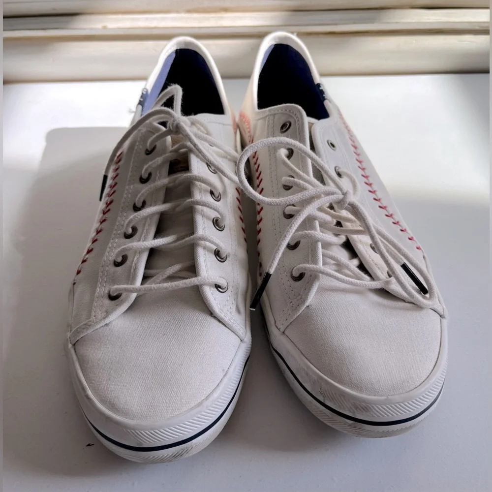 Women’s Keds Kickstart Pennant Sneaker baseball Ortholite tennis shoes 10 sporty